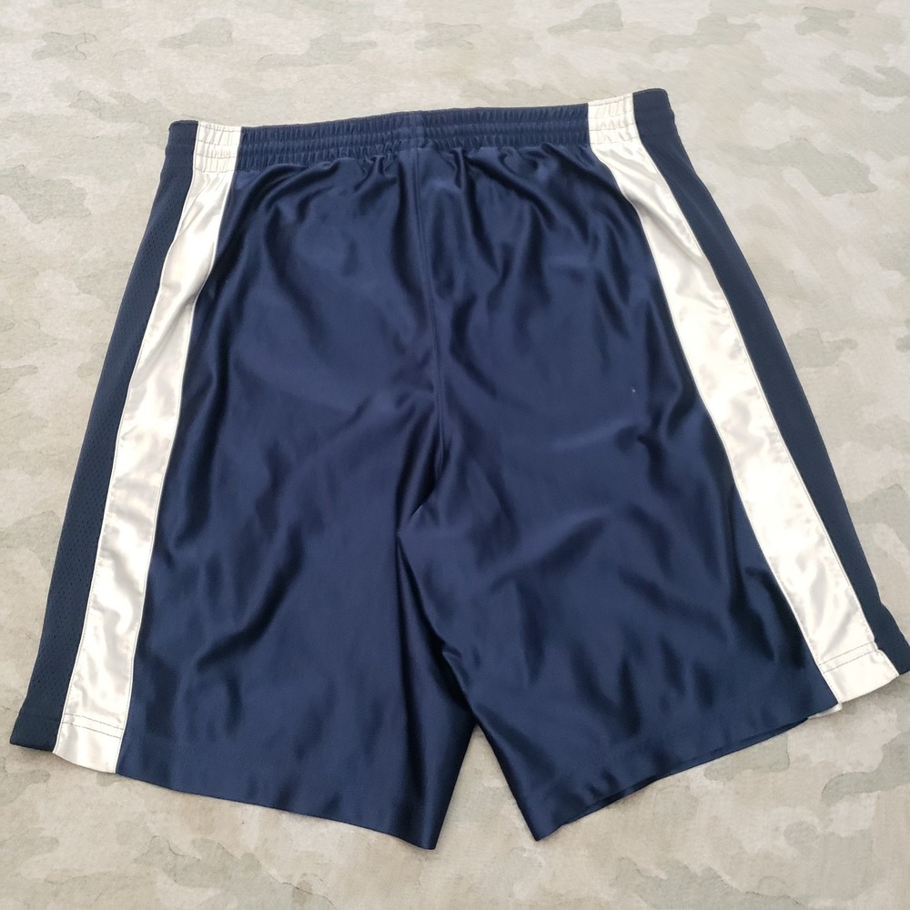Vintage Nike Shorts Mens Large Blue Drawstring Dazzle Embroidered Logo Gym - Picture 10 of 12